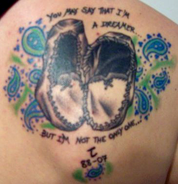 in loving memory tattoo. Tattoo Tribute to John July 22, 2009.